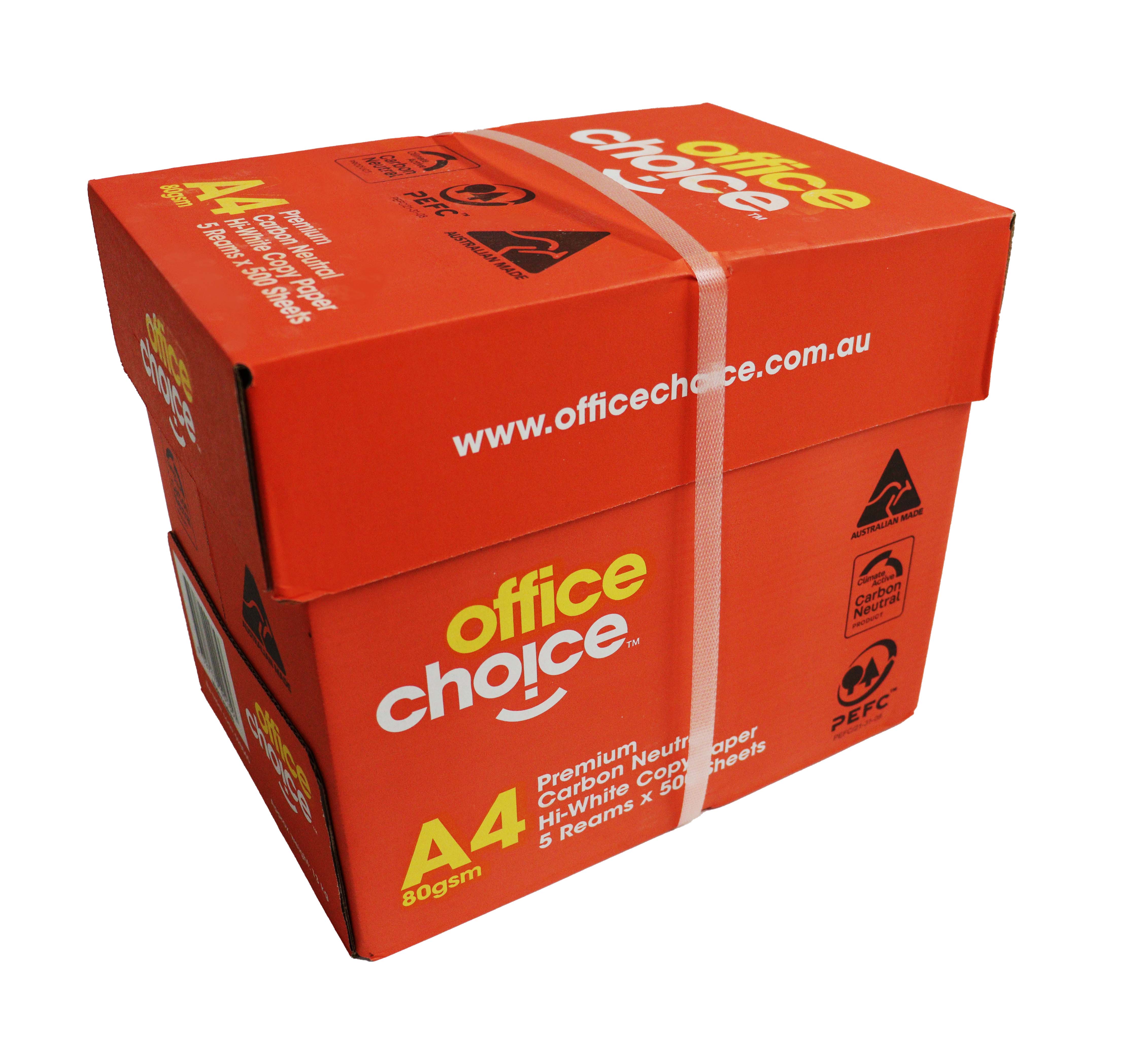 Paper OFFICE CHOICE COPY PAPER A4 210X297MM 80 gsm BOX 2500 Shts